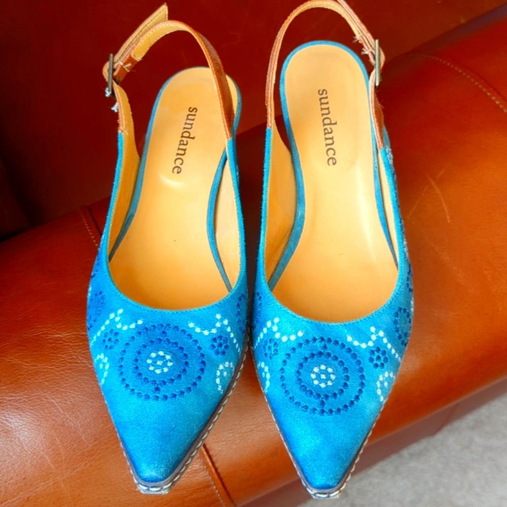 New! Artisan slingback shoes from Sundance. Size 36